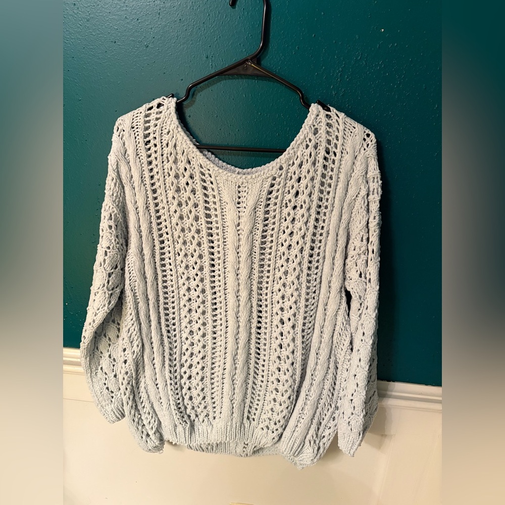 Miracle Soft Knit Sweater in Light Gray
